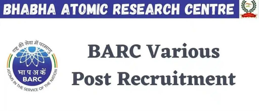 BARC Various Post Online Form 2023
