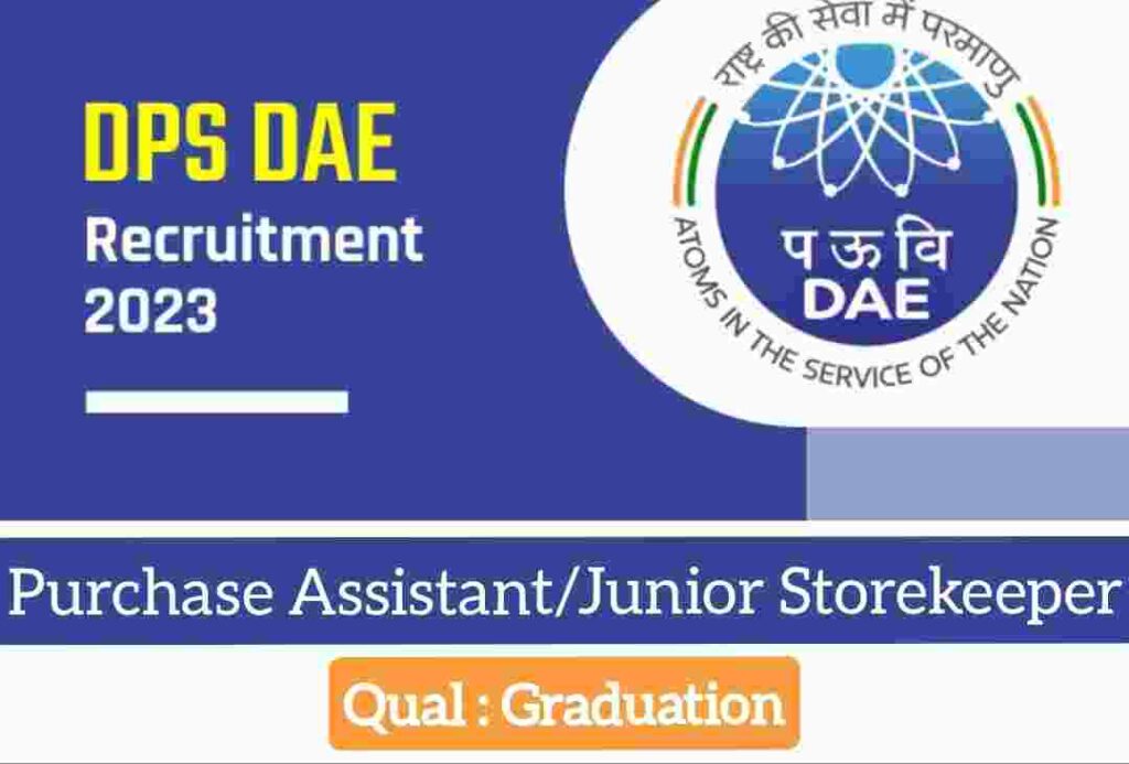 DPS DAE Junior Purchase Assistant Online Form 2023
