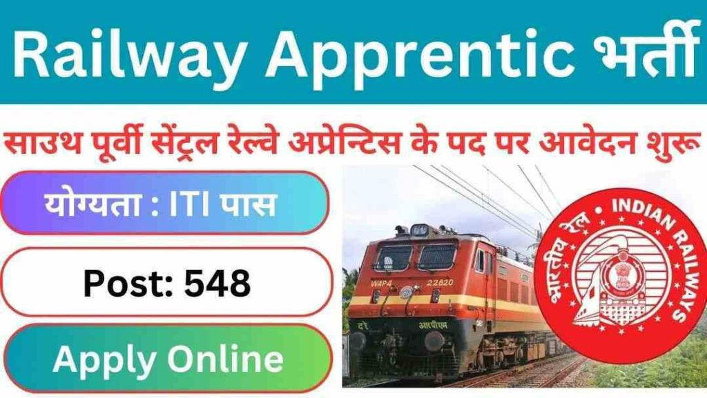 Railway SECR Bilaspur Apprentices Online Form 2023