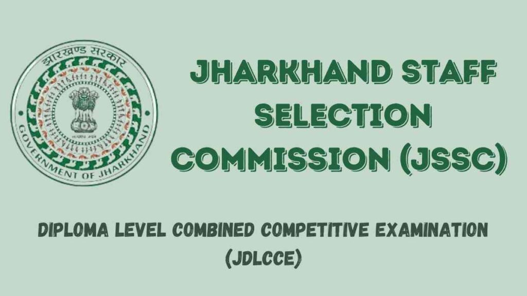 Jharkhand JSSC JDLCCE Online Form 2023