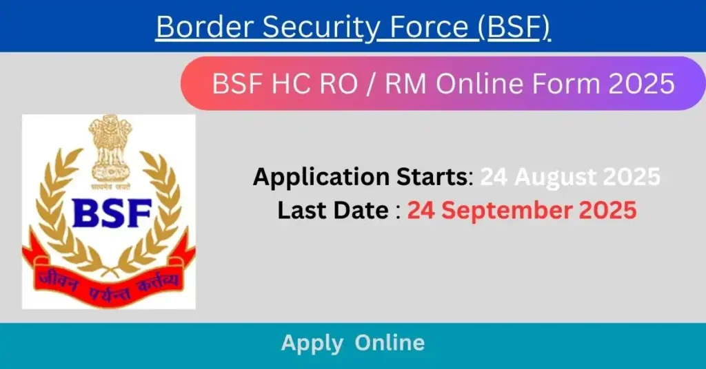 BSF HC RO / RM Online Form 2025